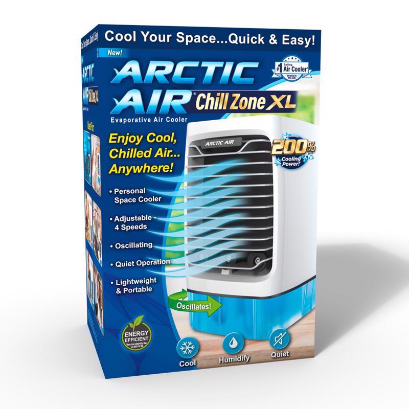 ONTEL PRODUCTS CORP, Arctic Air Pure Chill XL 100 sq ft Portable Evaporative Cooler 5 CFM