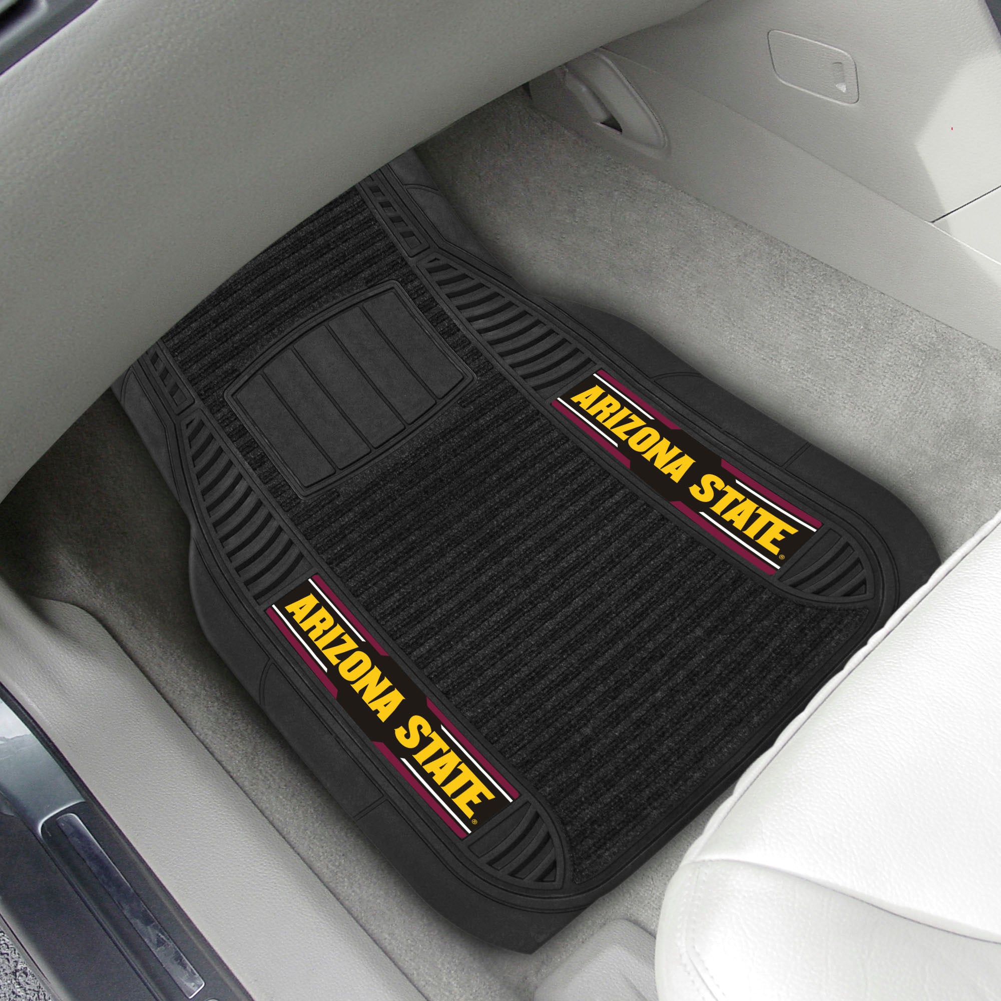 FANMATS, Arizona State University 2 Piece Deluxe Car Mat Set