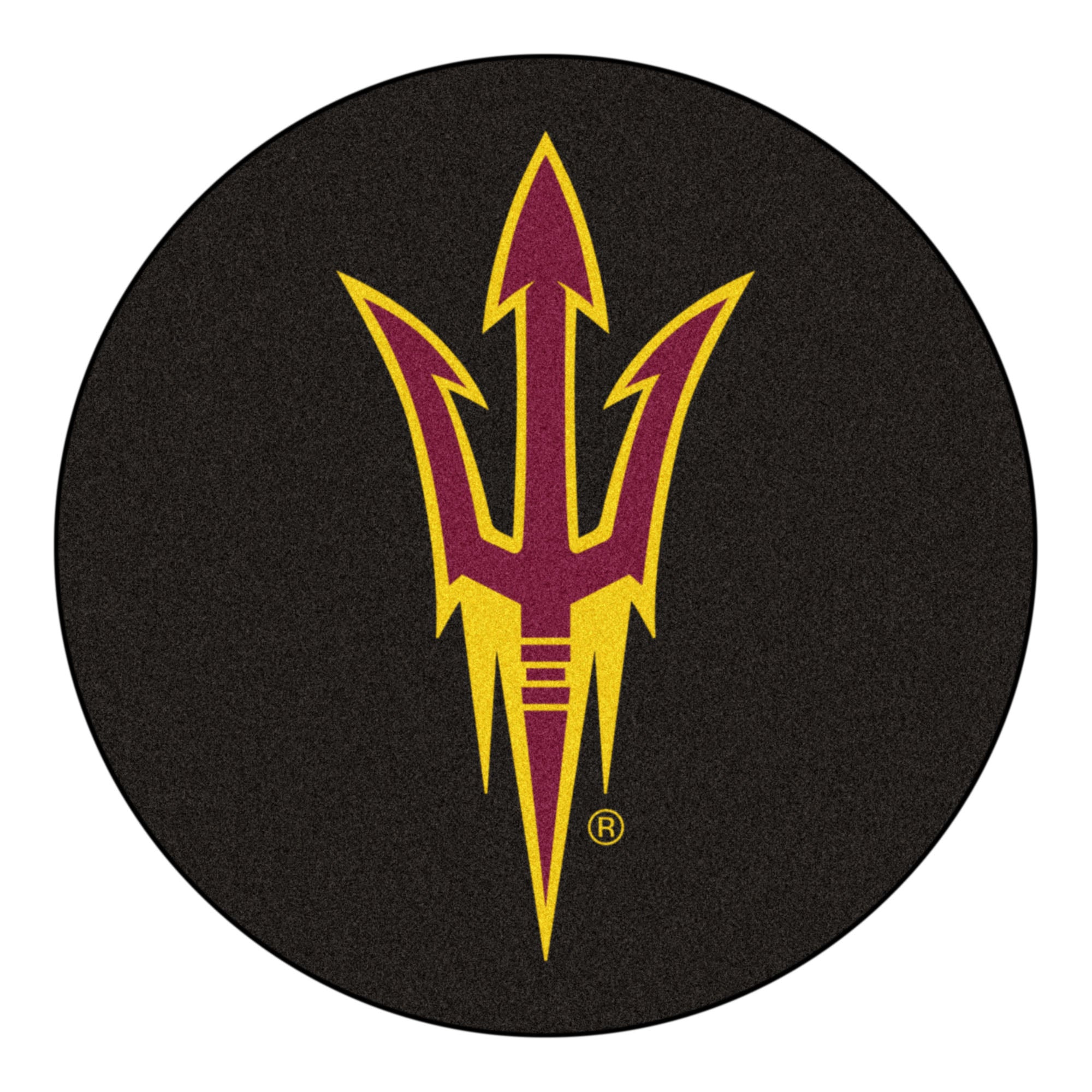 FANMATS, Arizona State University Hockey Puck Rug - 27in. Diameter