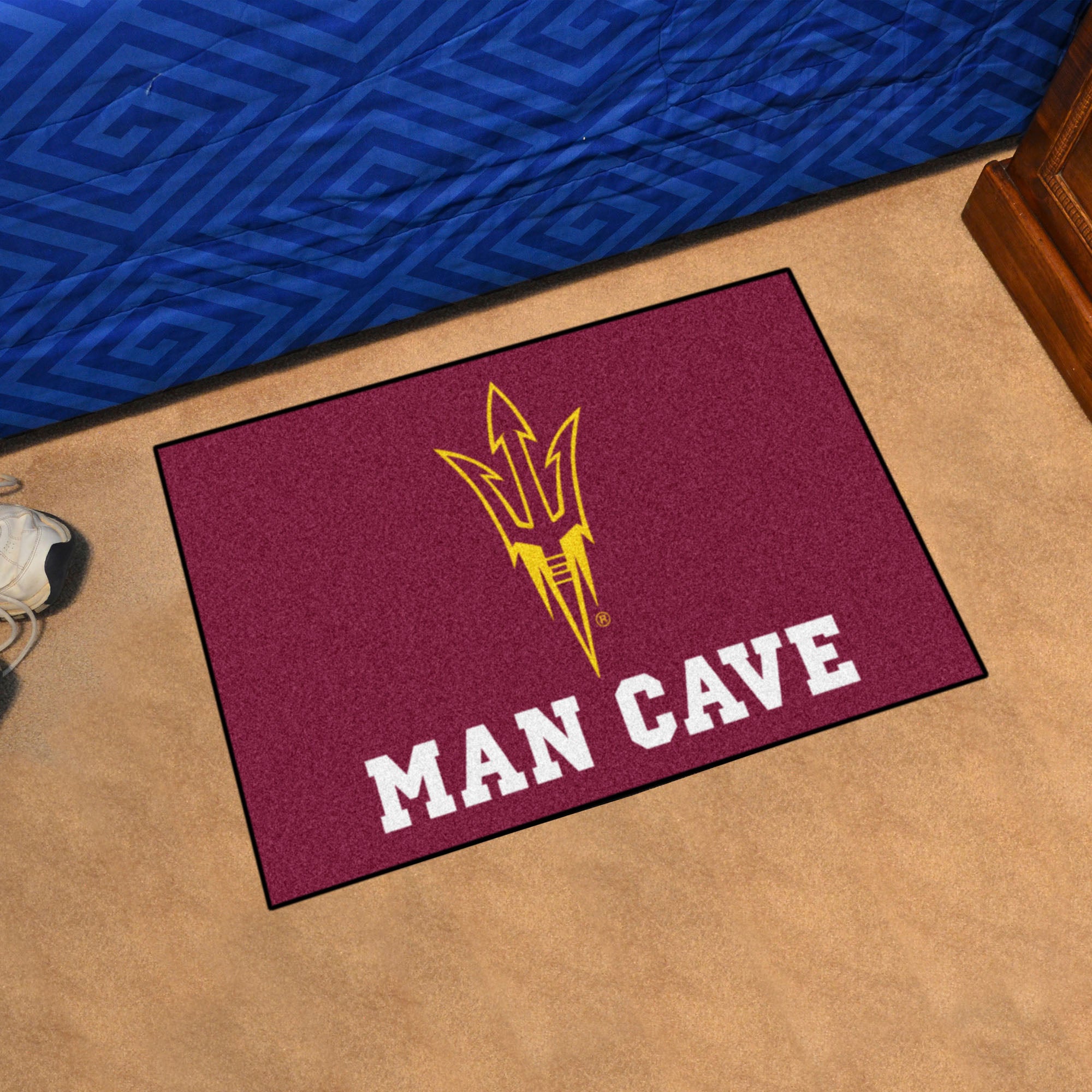 FANMATS, Arizona State University Man Cave Rug - 19in. x 30in.