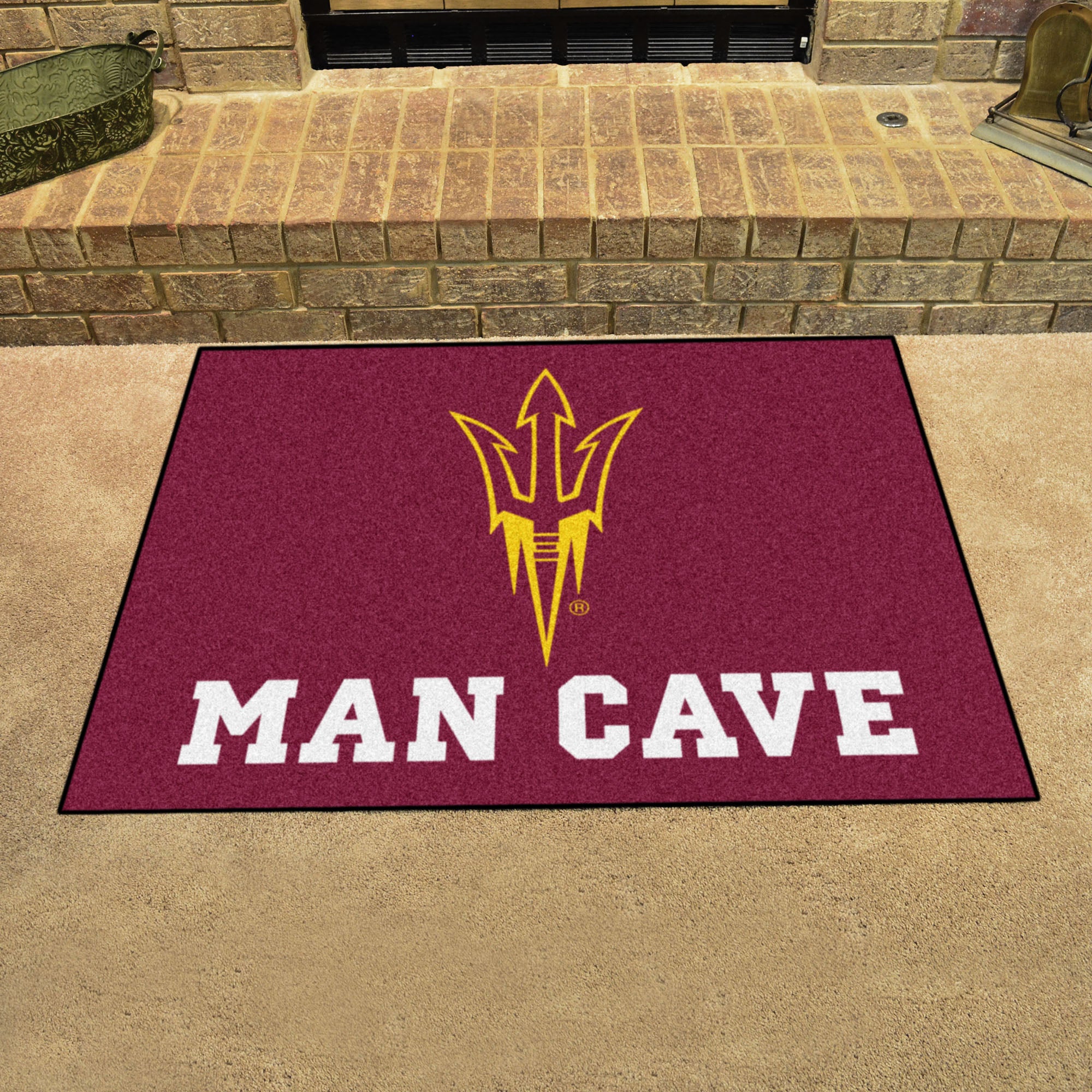 FANMATS, Arizona State University Man Cave Rug - 34 in. x 42.5 in.