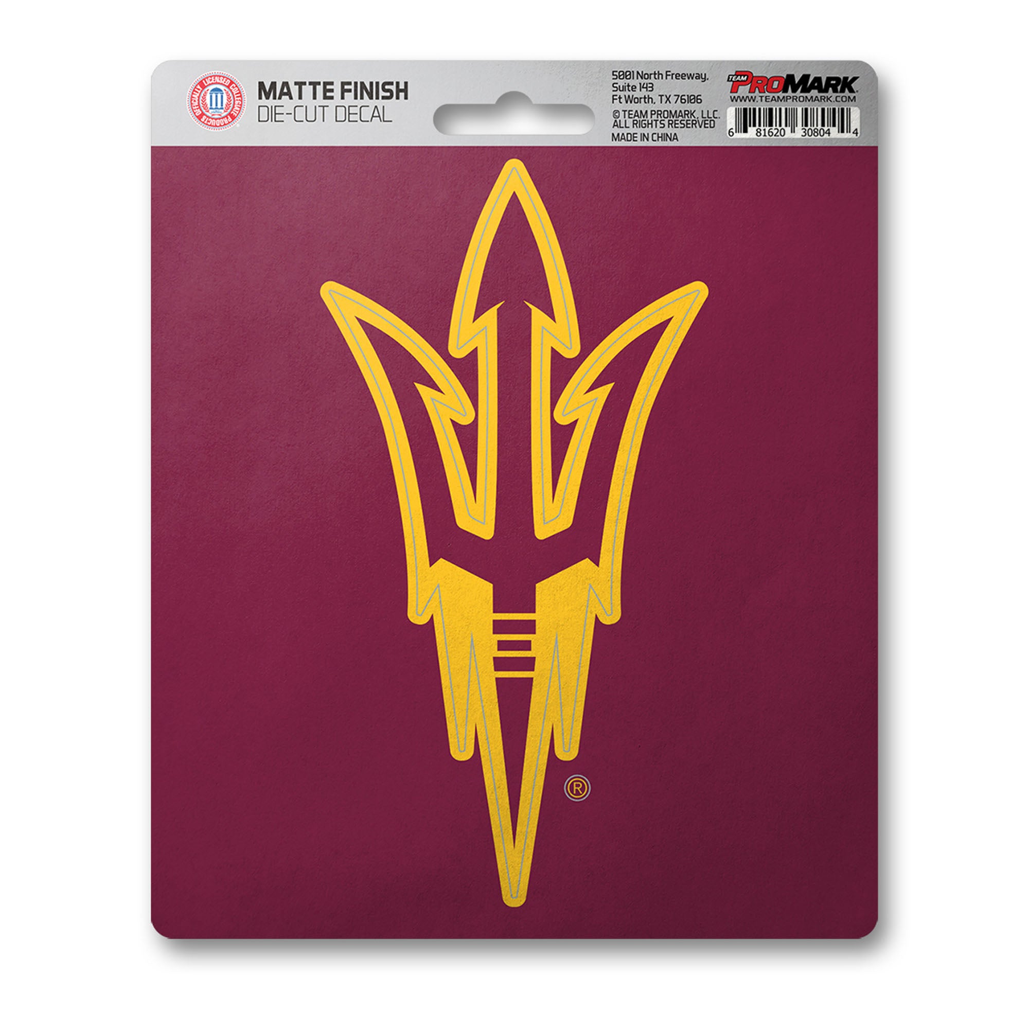 FANMATS, Arizona State University Matte Decal Sticker