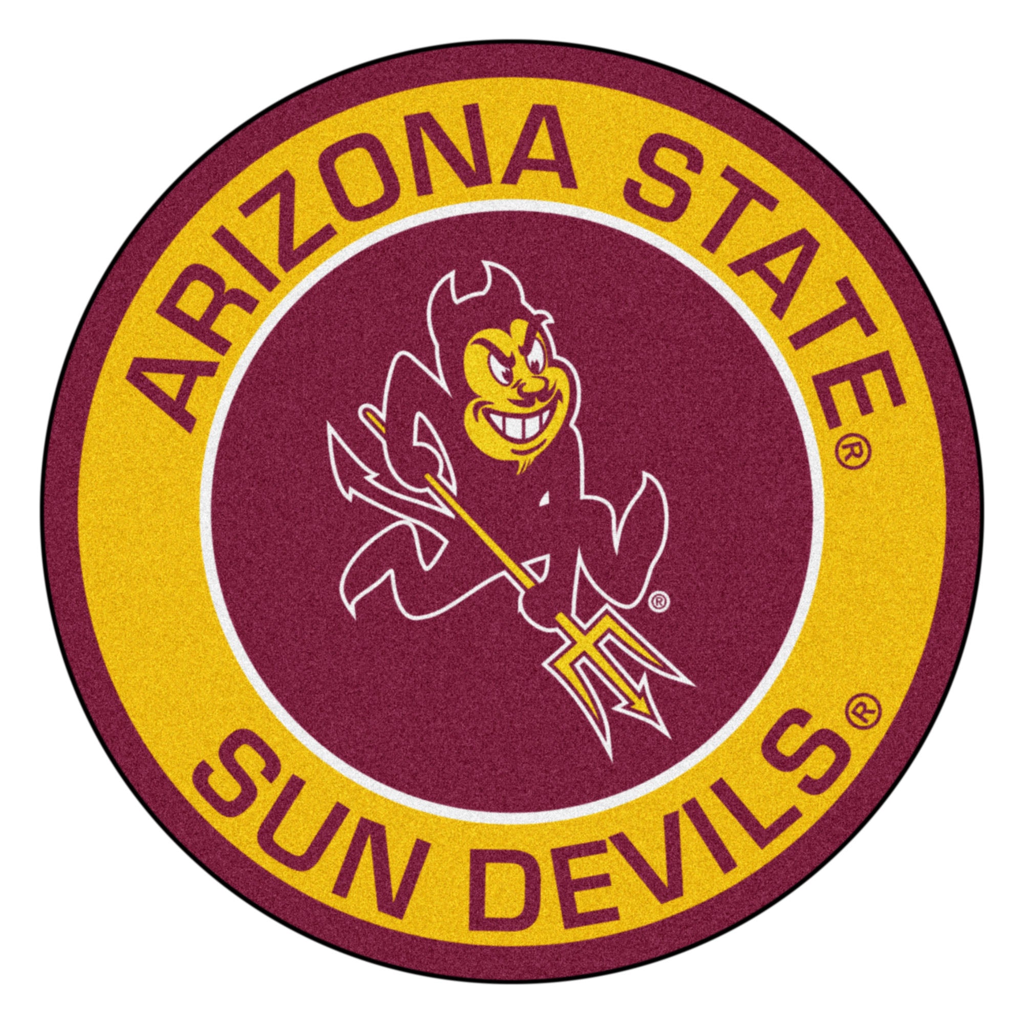 FANMATS, Arizona State University Roundel Rug - 27in. Diameter