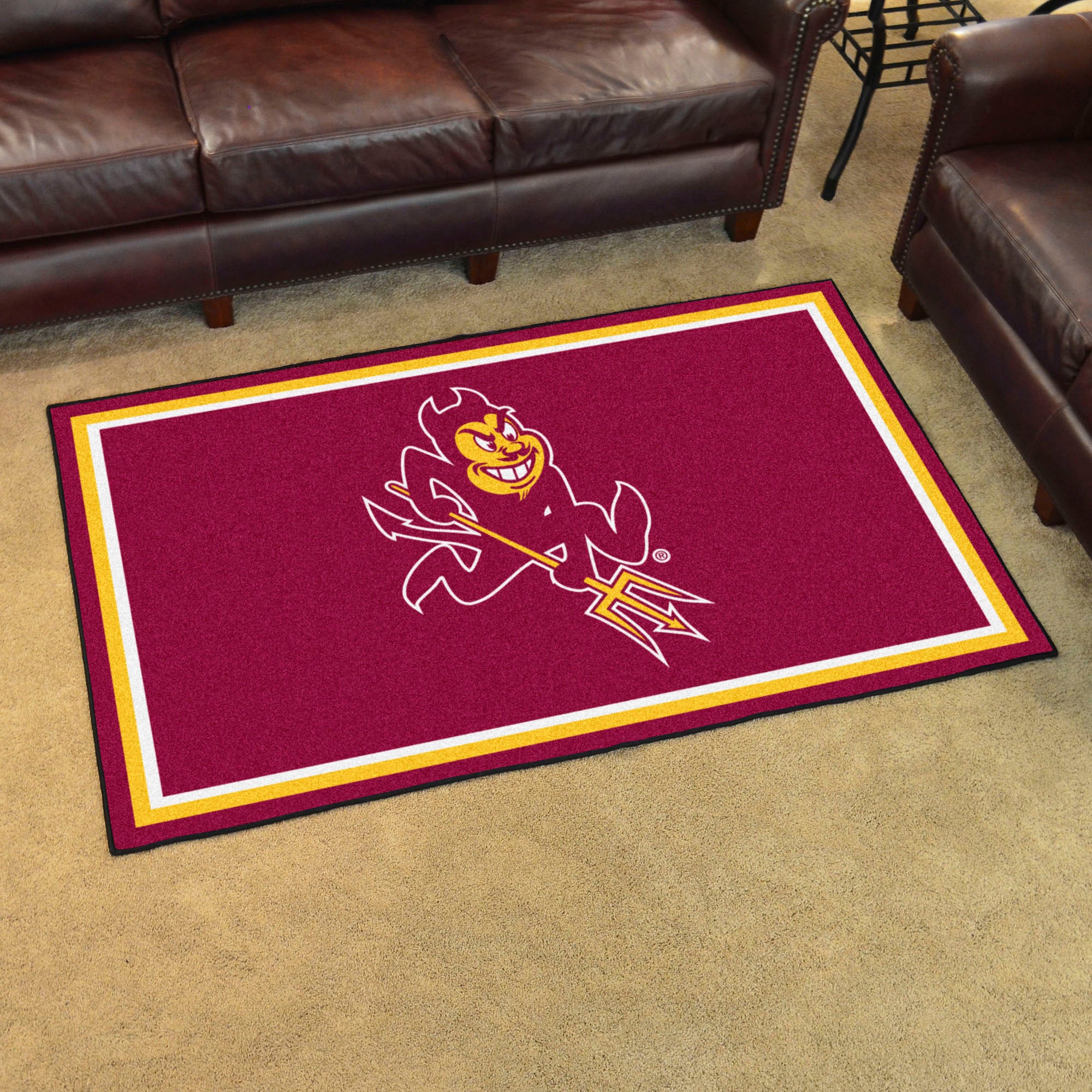 FANMATS, Arizona State University Sun Devils 4ft. X 6ft. Plush Area Rug