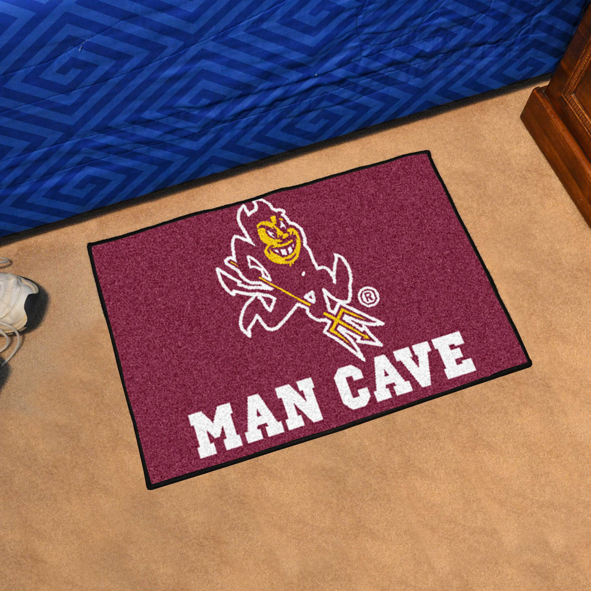 FANMATS, Arizona State University Sun Devils Man Cave Rug - 19in. x 30in.