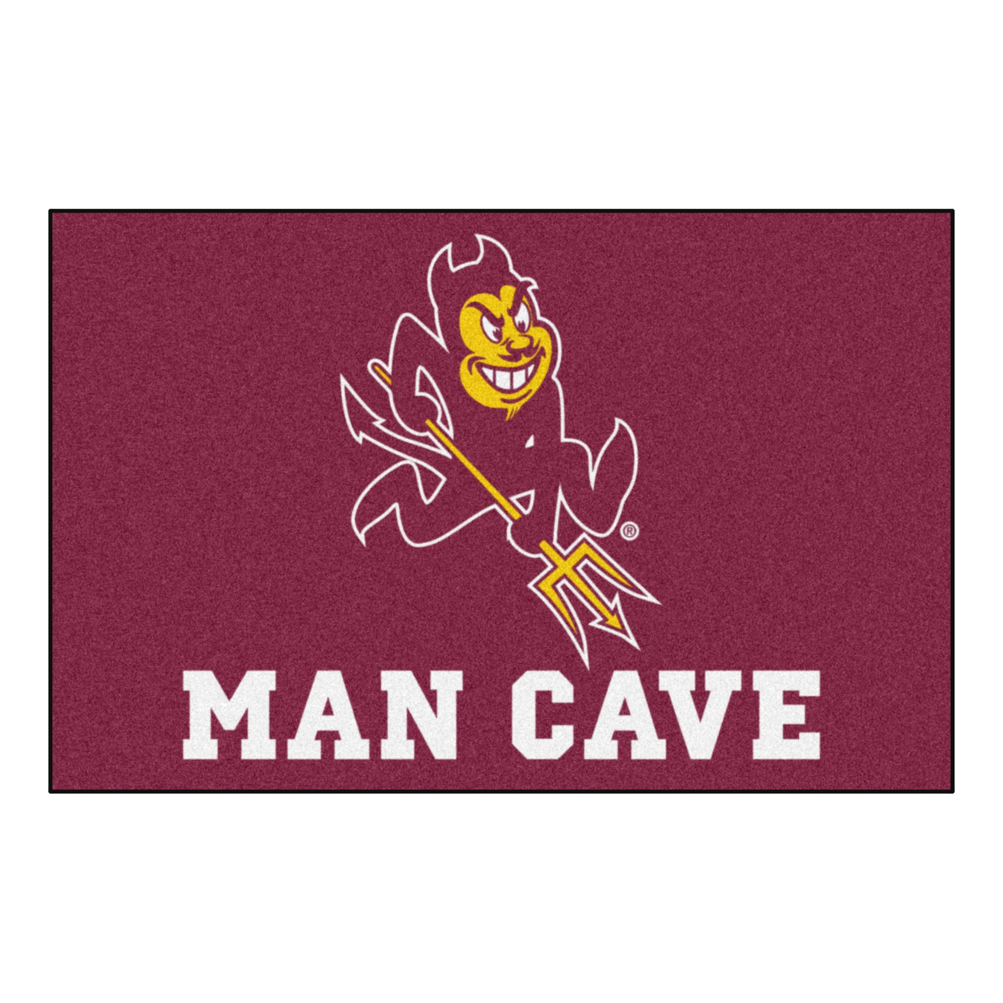 FANMATS, Arizona State University Sun Devils Man Cave Rug - 19in. x 30in.