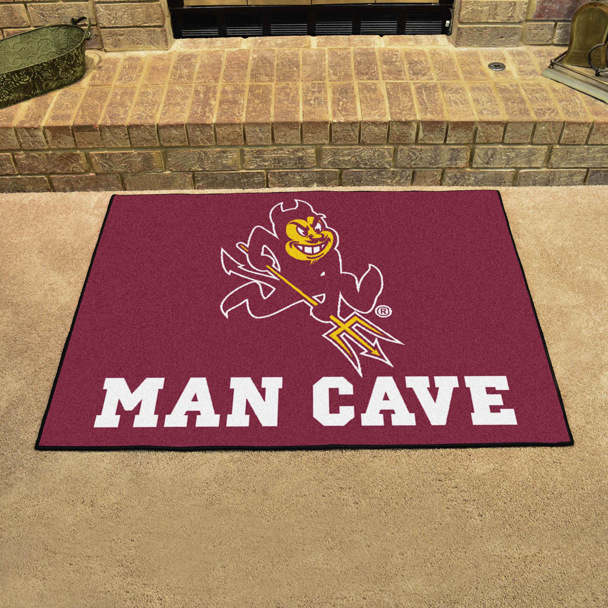 FANMATS, Arizona State University Sun Devils Man Cave Rug - 34 in. x 42.5 in.