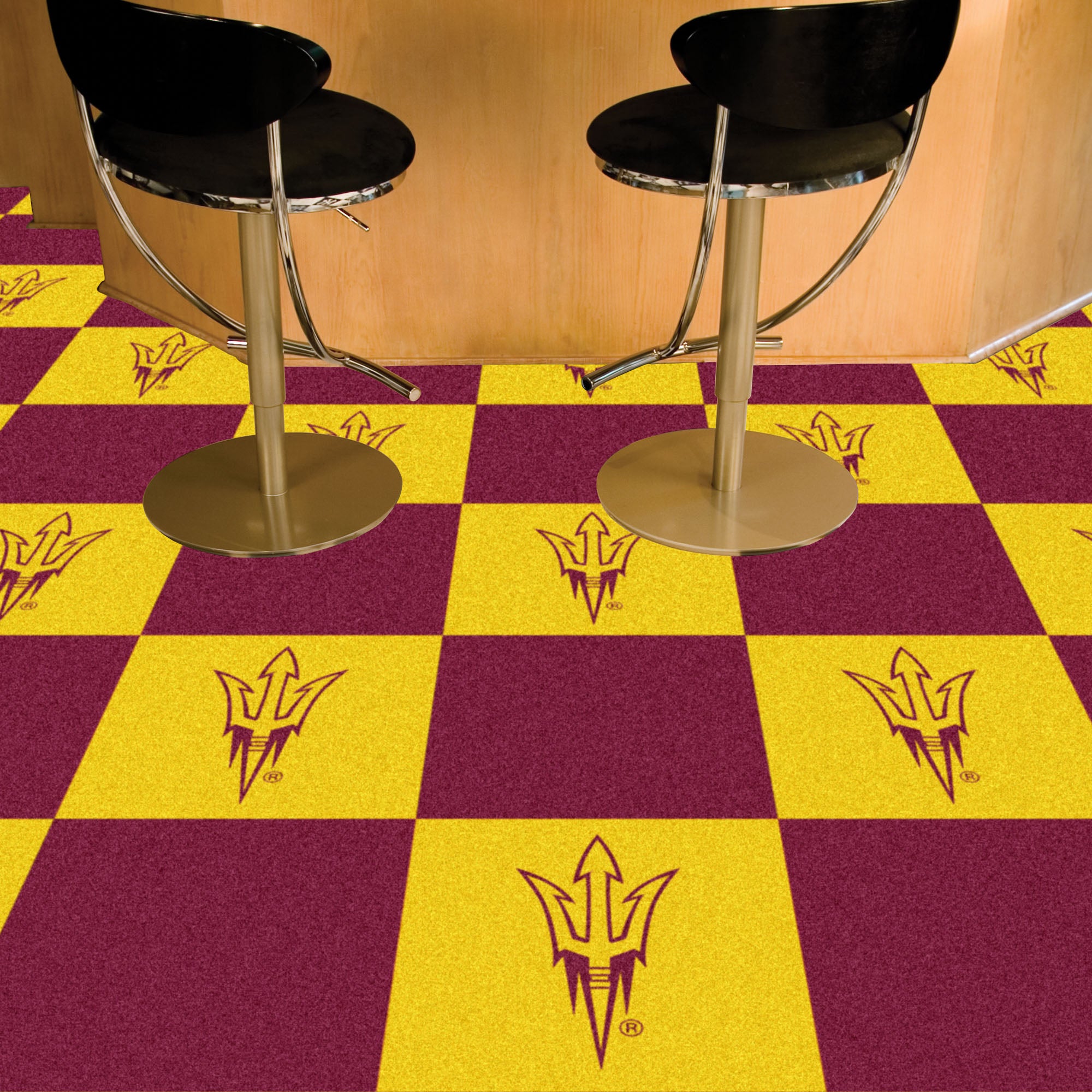 FANMATS, Arizona State University Team Carpet Tiles - 45 Sq Ft.