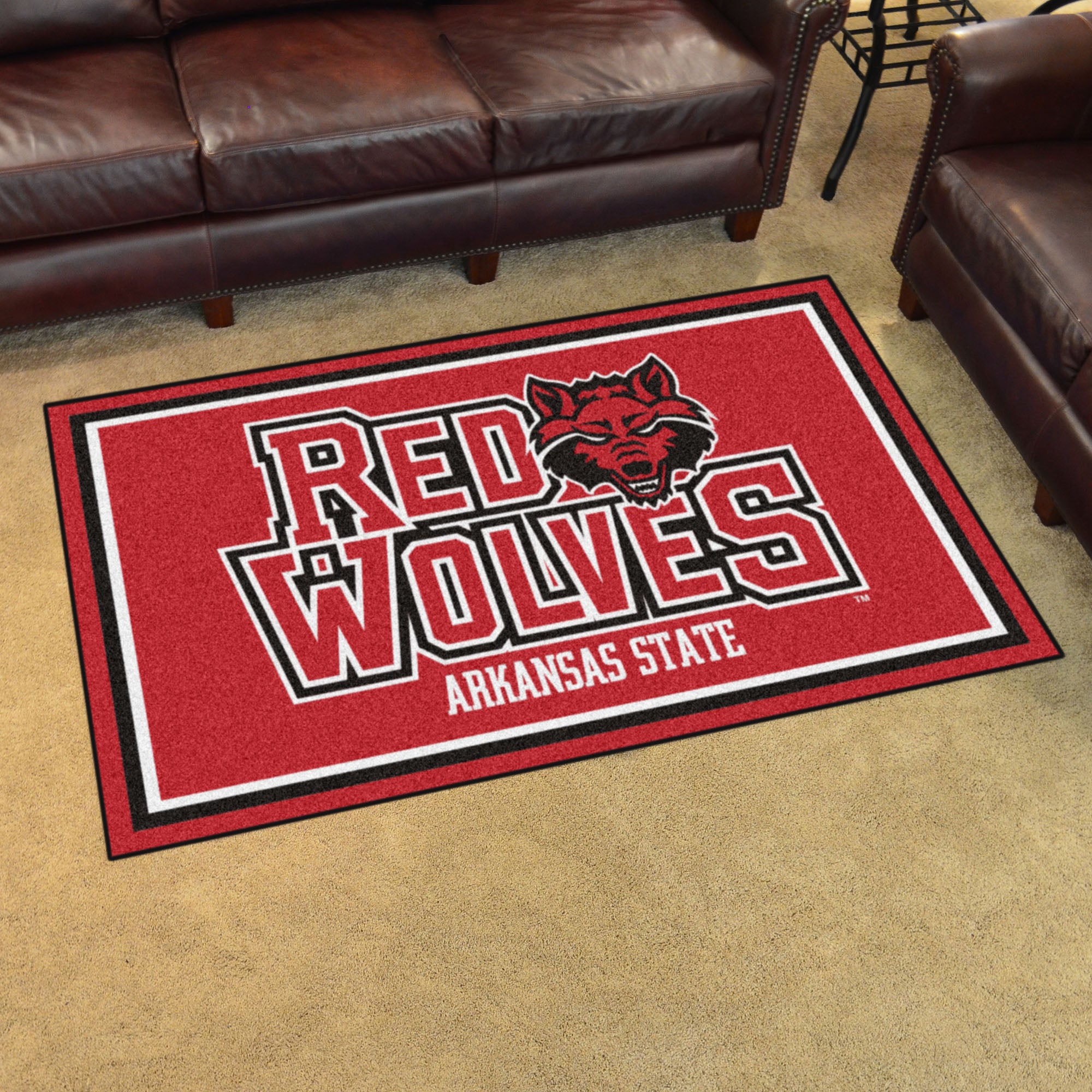 FANMATS, Arkansas State University 4ft. x 6ft. Plush Area Rug