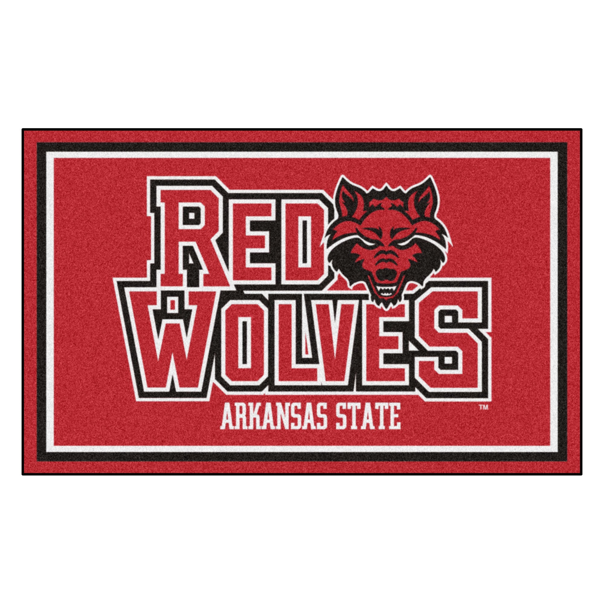 FANMATS, Arkansas State University 4ft. x 6ft. Plush Area Rug