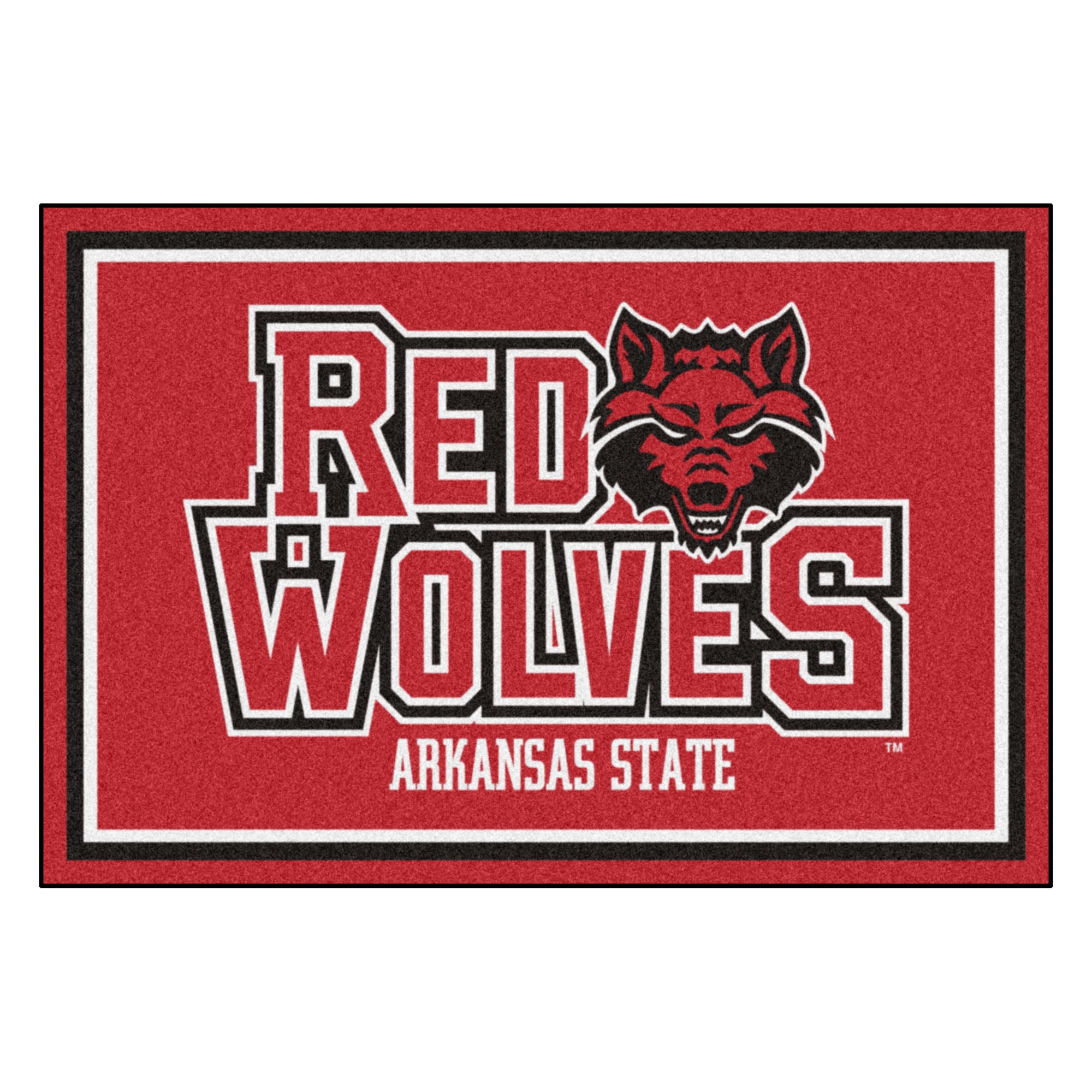 FANMATS, Arkansas State University 5ft. x 8 ft. Plush Area Rug