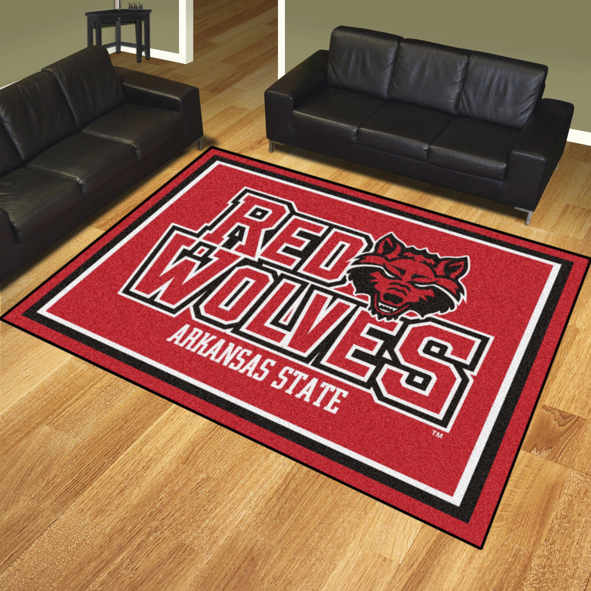 FANMATS, Arkansas State University 8ft. x 10 ft. Plush Area Rug