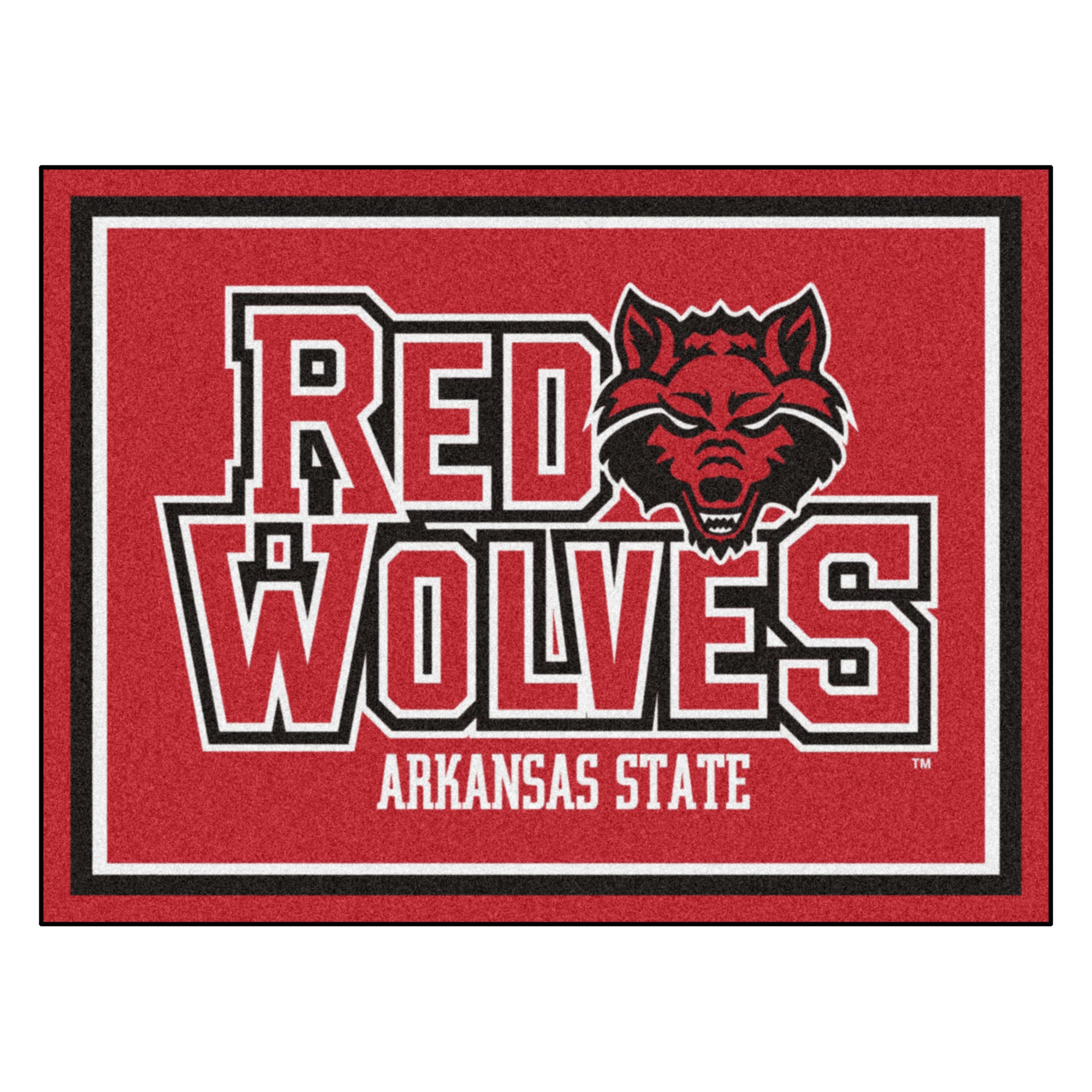 FANMATS, Arkansas State University 8ft. x 10 ft. Plush Area Rug