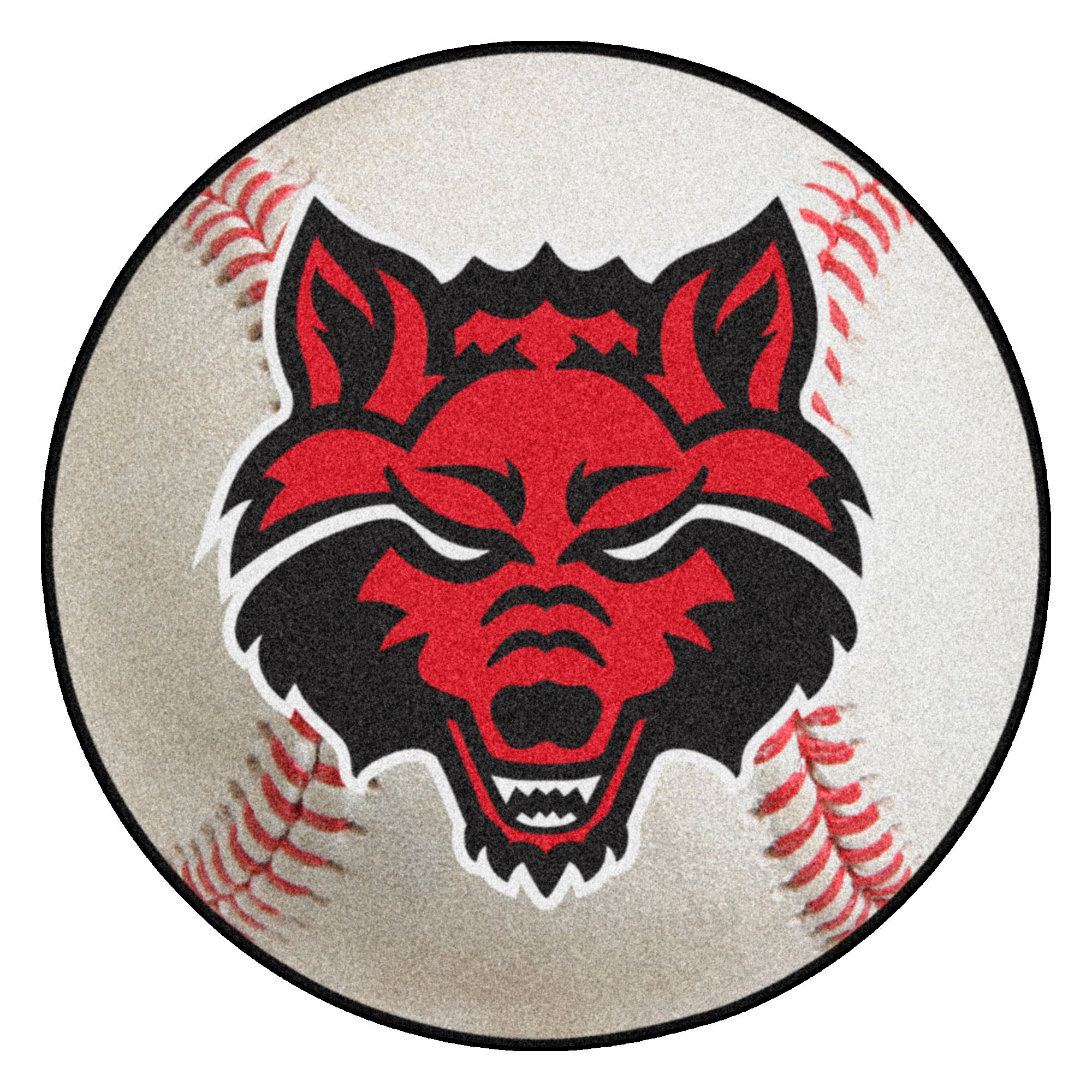 FANMATS, Arkansas State University Baseball Rug - 27in. Diameter