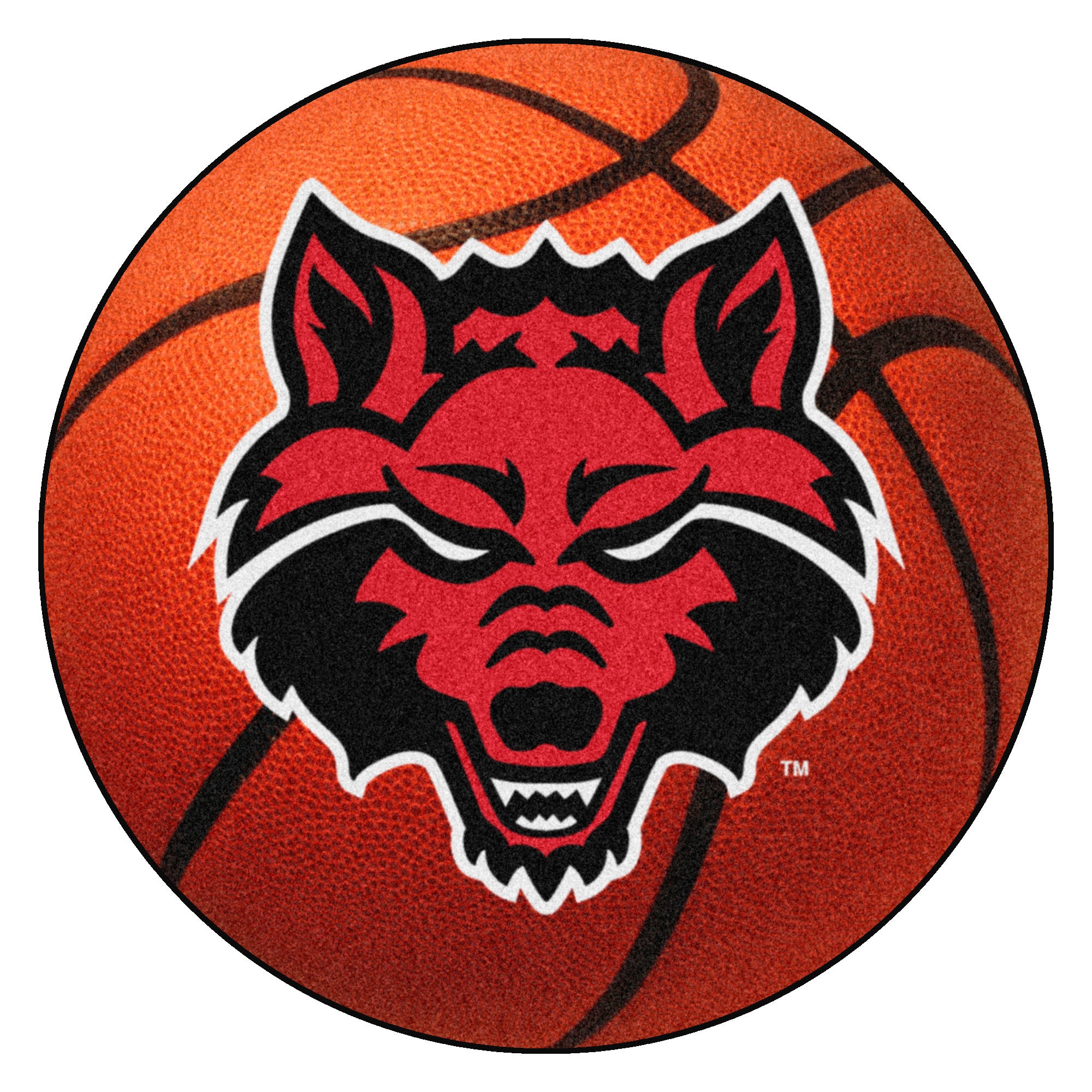 FANMATS, Arkansas State University Basketball Rug - 27in. Diameter