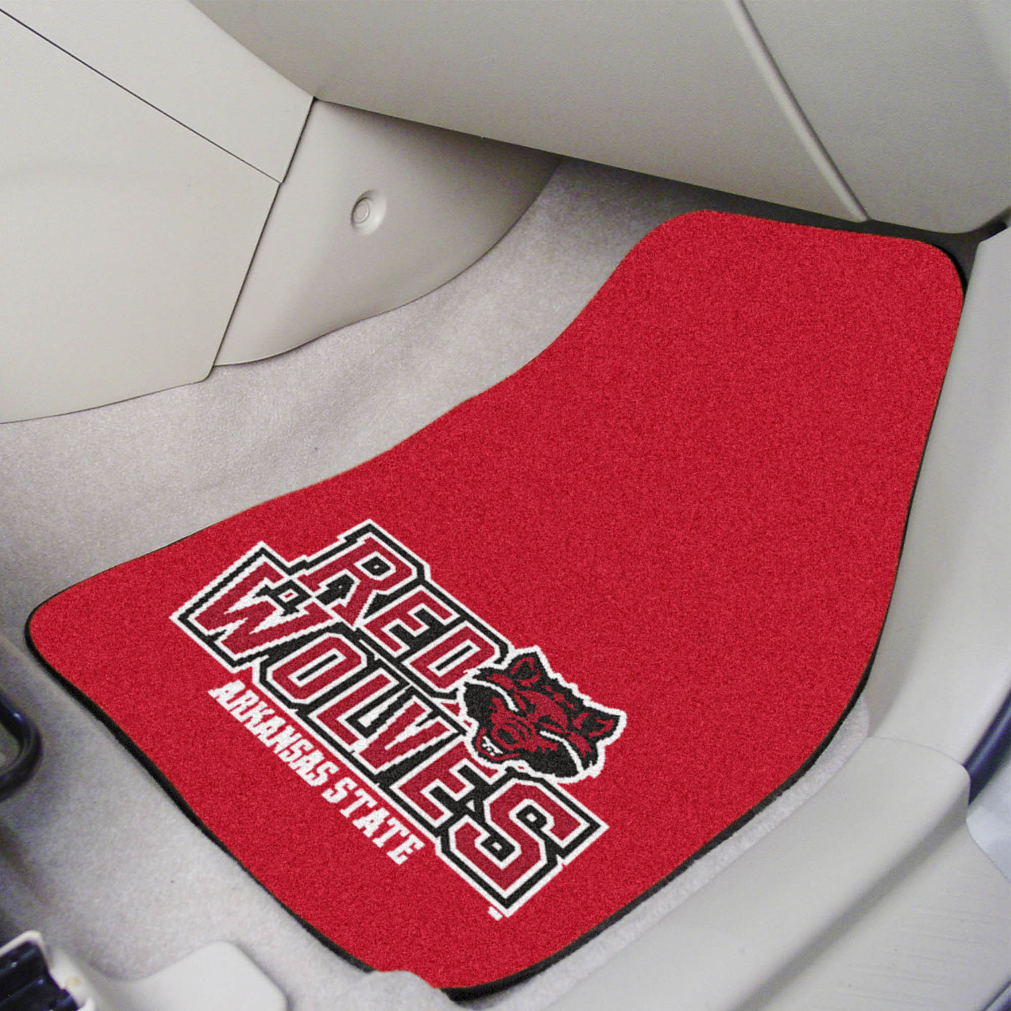 FANMATS, Arkansas State University Carpet Car Mat Set - 2 Pieces