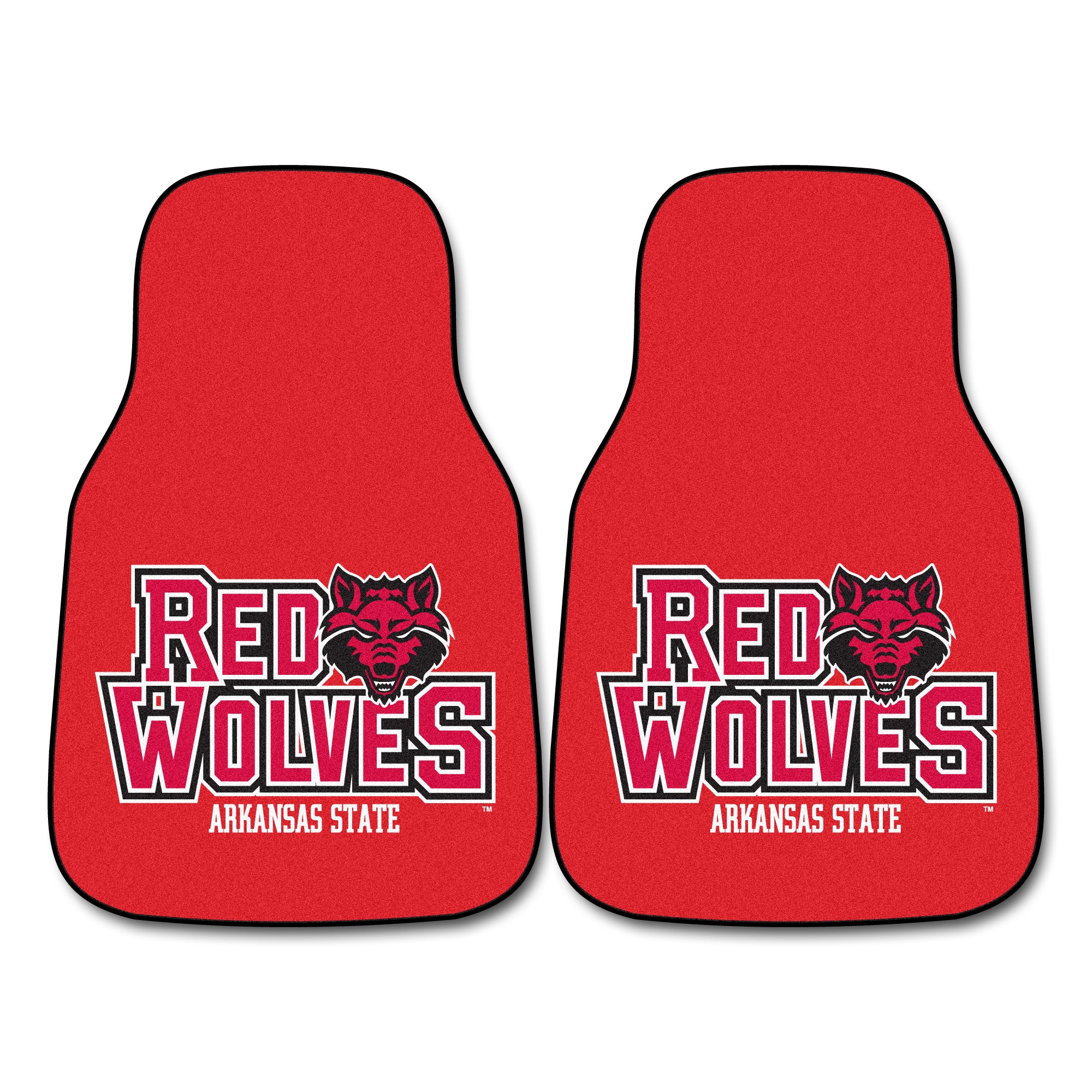 FANMATS, Arkansas State University Carpet Car Mat Set - 2 Pieces