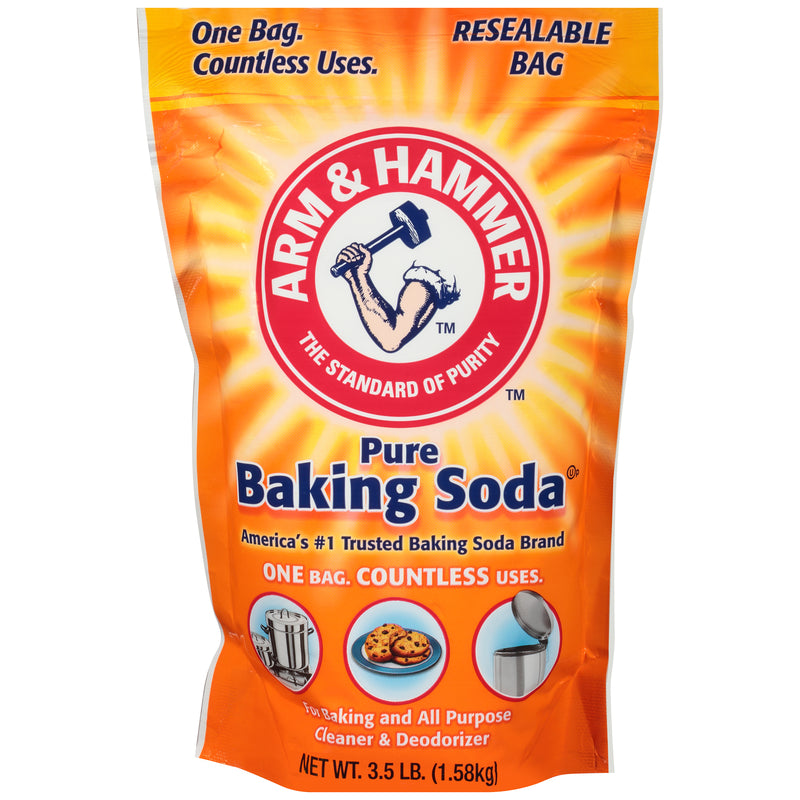 CHURCH & DWIGHT, Arm & Hammer Baking Soda No Scent Cleaner and Deodorizer Powder 3.5 lb