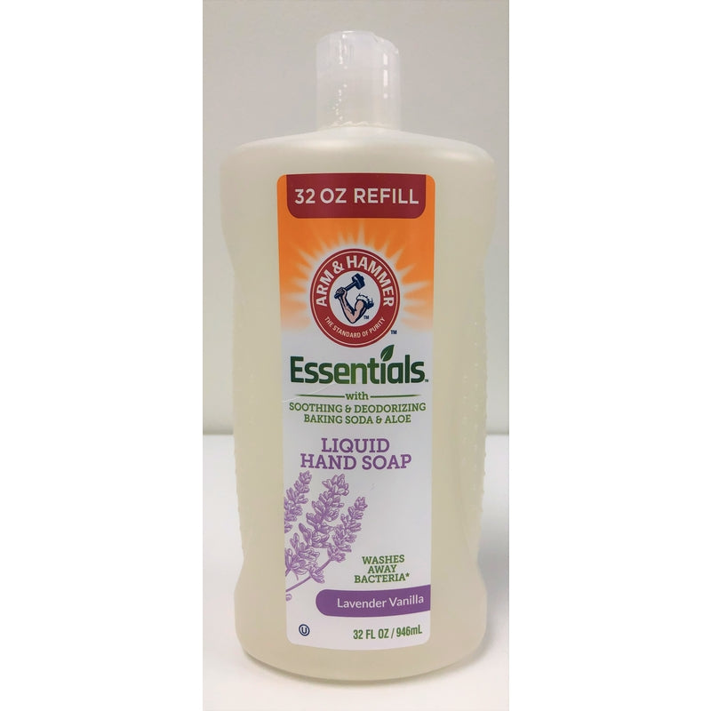 AP DEAUVILLE LLC, Arm & Hammer Essentials Lavender Vanilla Scent Liquid Hand Soap Refill 32 oz. (Pack of 18)