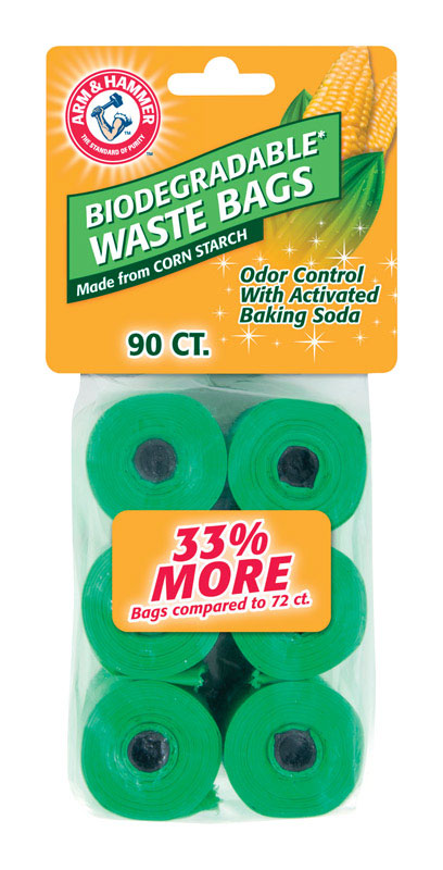 DOSKOCIL MANUFACTURING CO INC, Arm & Hammer Plastic Biodegradable Waste Bags 90 pk