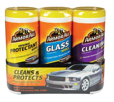 CLOROX CO, Armor All Auto Wipes 3-Pack