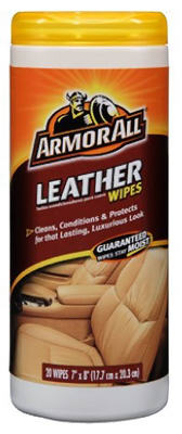 ENERGIZER AUTO SALES, Armor All Leather Cleaner/Conditioner Wipes 30 ct