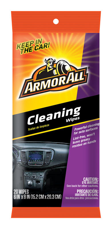 ENERGIZER AUTO SALES, Armor All Multi-Surface Cleaner Wipes 20 ct