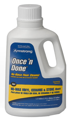 AHF LLC, Armstrong Once'N Done Citrus Scent Concentrated Floor Cleaner Liquid 64 oz. for Grout