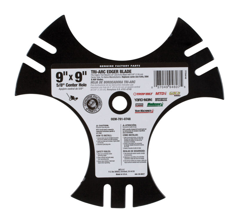 MTD PRODUCTS CO, Arnold 9 in. L Edger Blade