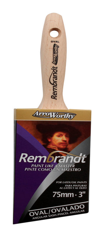 LINZER PRODUCTS CORP, ArroWorthy Rembrandt 3 in. Semi-Oval Paint Brush