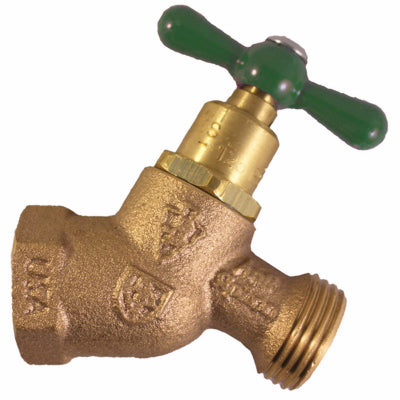 ARROWHEAD BRASS & PLUMBING LLC, Arrowhead Brass 1/2 in. FIP X 3/4 in. MHT Anti-Siphon Brass No-Kink Hose Bibb