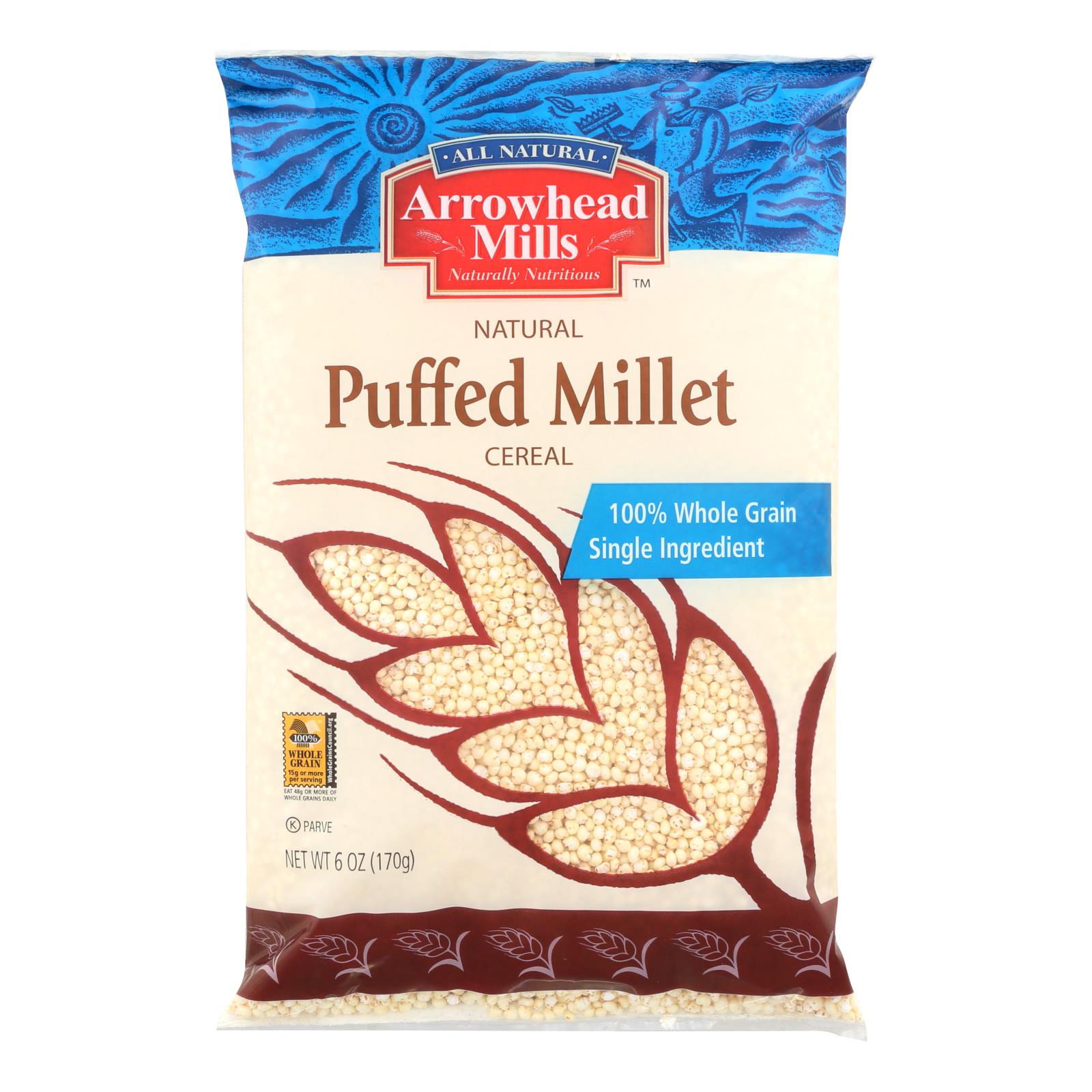 Arrowhead Mills, Arrowhead Mills - All Natural Puffed Millet Cereal - Case of 12 - 6 oz.