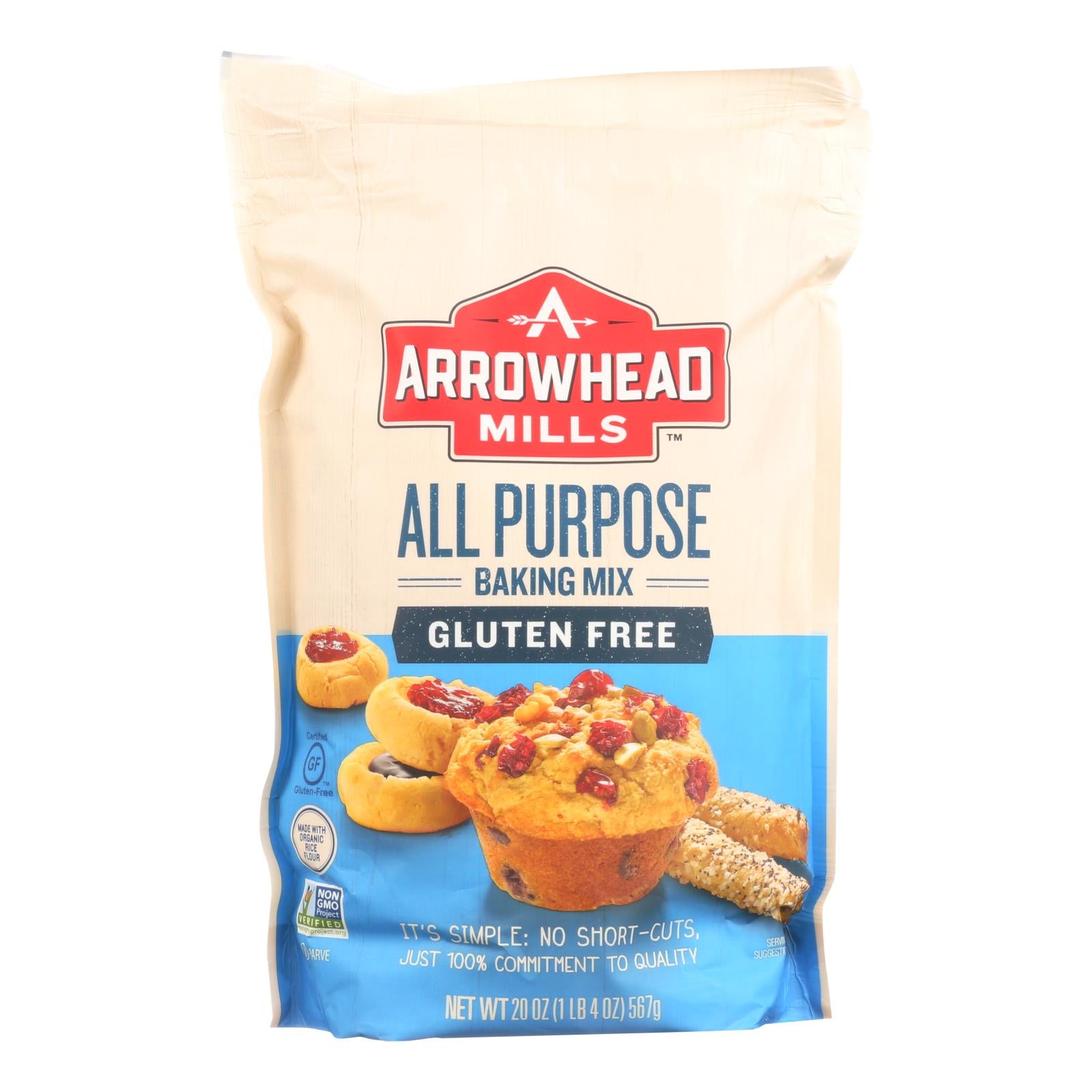 Arrowhead Mills, Arrowhead Mills - All Purpose Baking Mix - Gluten Free - Case of 6 - 20 oz. (Pack of 6)