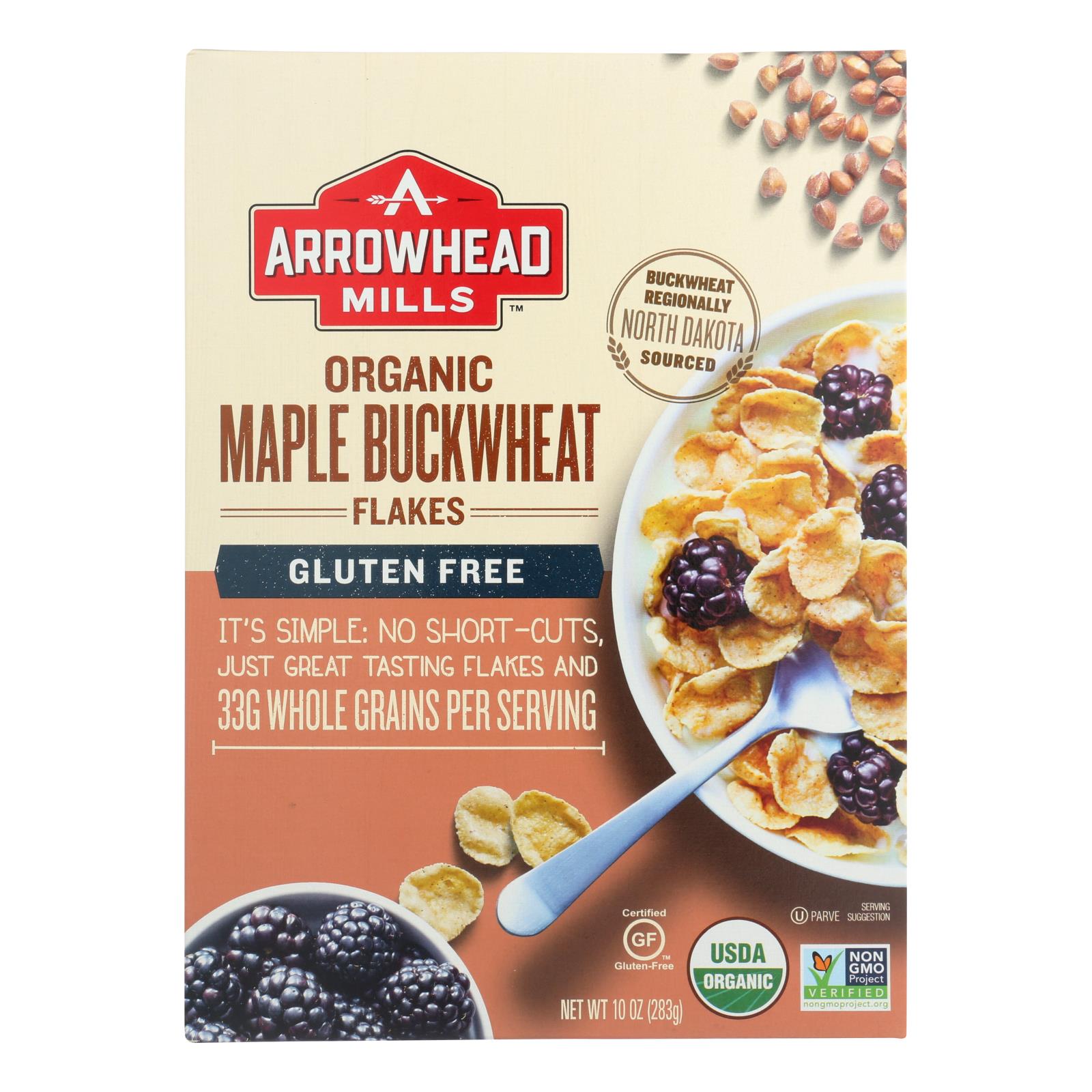 Arrowhead Mills, Arrowhead Mills - Cereal - Maple Buckwheat Flakes - Case of 6 - 10 oz. (Pack of 6)
