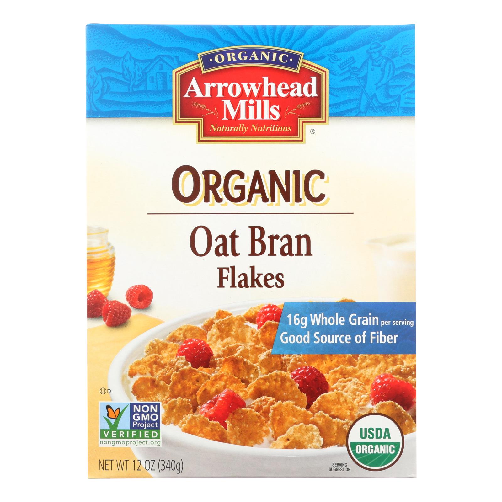 Arrowhead Mills, Arrowhead Mills - Cereal Oat Brn Flk Bx - Case of 6-12 OZ (Pack of 6)
