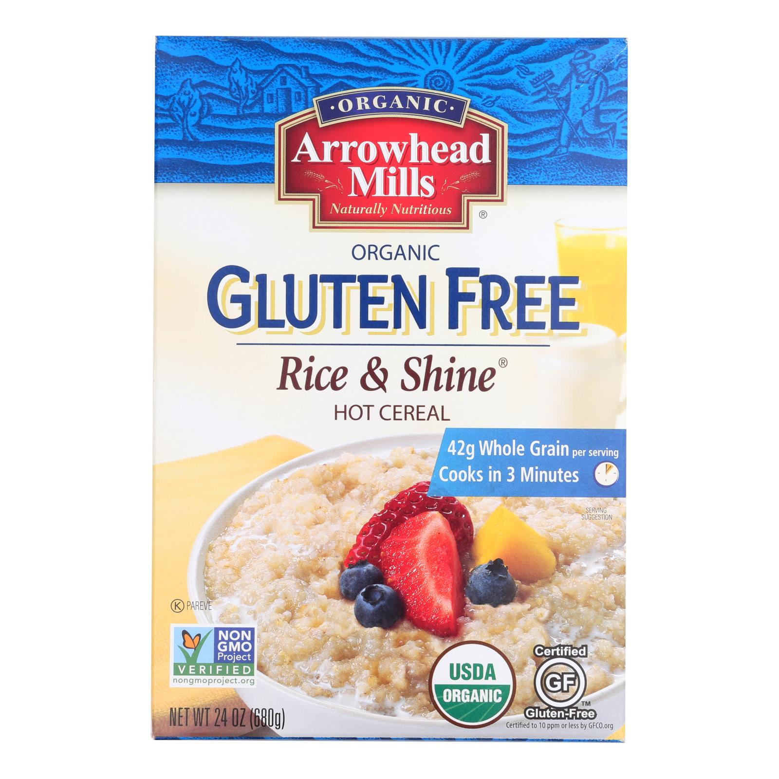 Arrowhead Mills, Arrowhead Mills - Cereal - Rice And Shine - Gluten Free - Case of 6 - 24 oz. (Pack of 6)