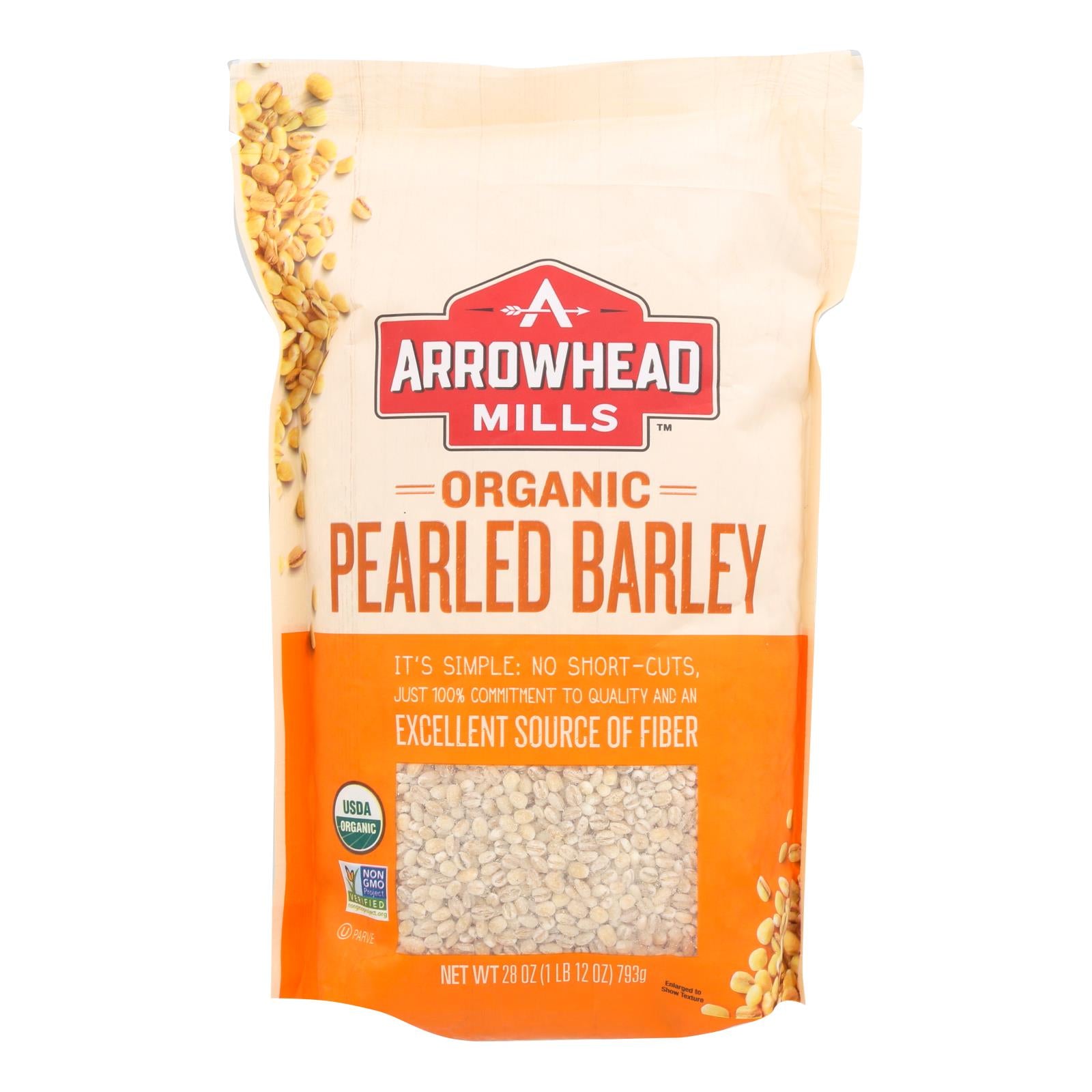 Arrowhead Mills, Arrowhead Mills - Organic Barley - Pearled - Case of 6 - 28 oz. (Pack of 6)