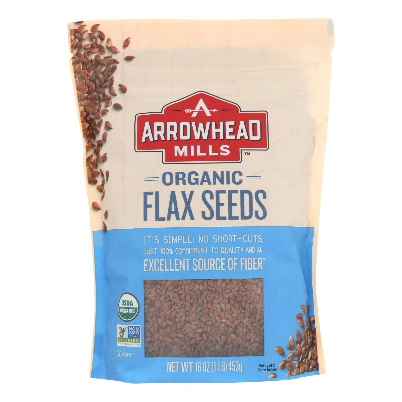 Arrowhead Mills, Arrowhead Mills - Organic Flax Seeds - Case of 6 - 16 oz. (Pack of 6)