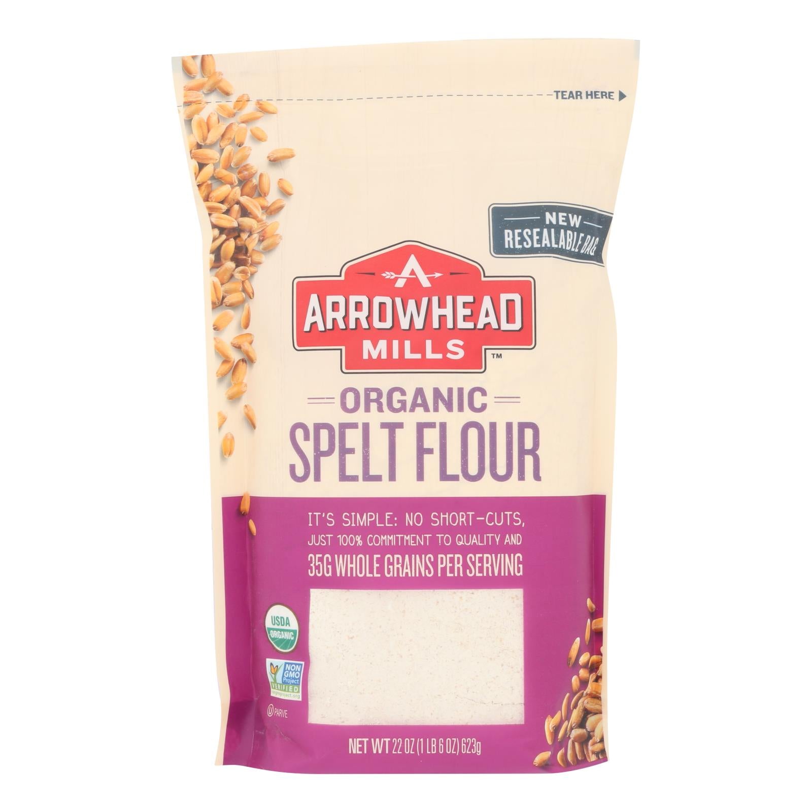Arrowhead Mills, Arrowhead Mills - Organic Spelt Flour - Case of 6 - 22 oz. (Pack of 6)