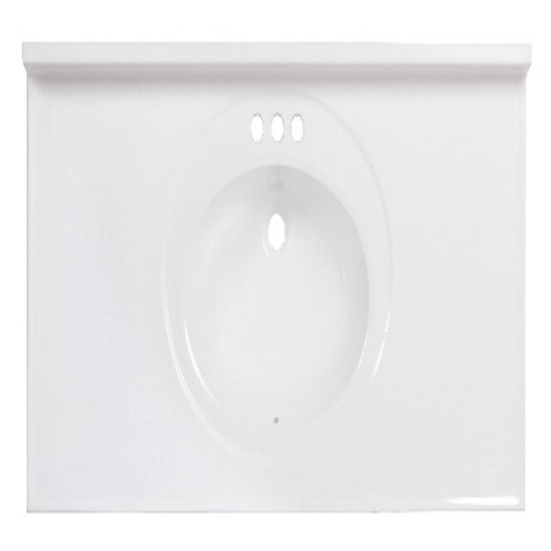 ARSTAR SA DE CV, Arstar Standard Cultured Marble Bathroom Sink 49 in. W X 22 in. D White