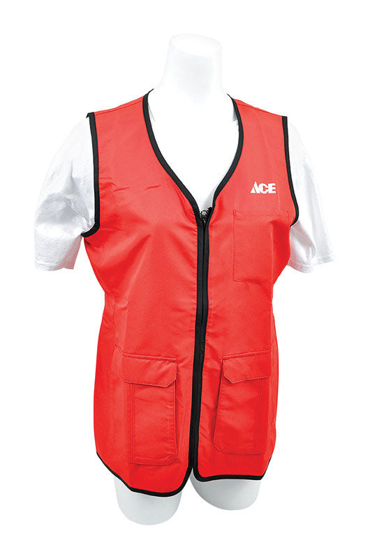 THE ARTCRAFT GROUP INC, Artcraft No Snag XL  Women's Sleeveless V-Neck Red Vest