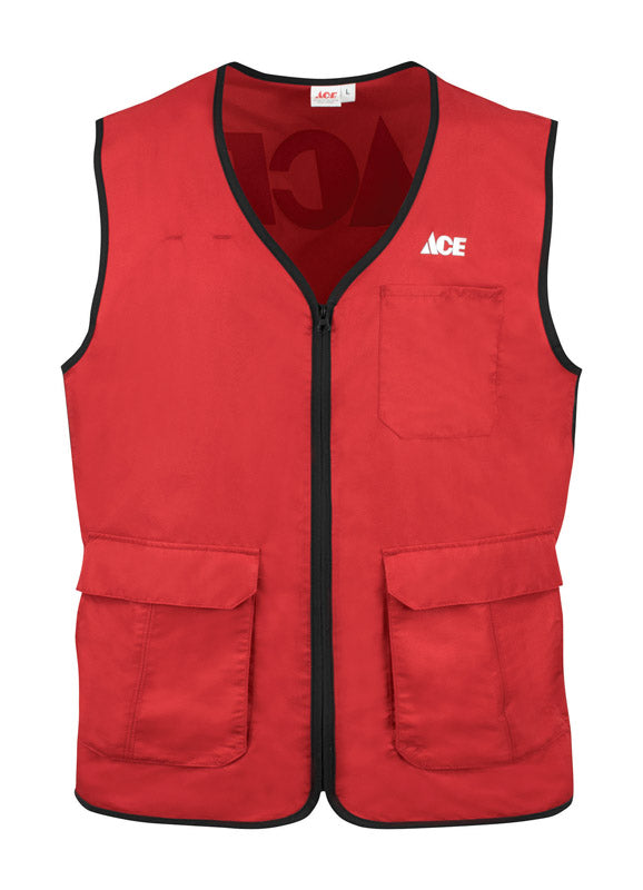 THE ARTCRAFT GROUP INC, Artcraft No Snag XLT  Men's Sleeveless V-Neck Red Vest