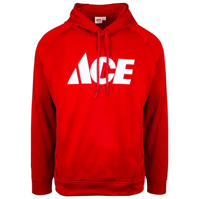 THE ARTCRAFT GROUP INC, Artcraft XL  Unisex Long Sleeve Red Hooded Sweatshirt