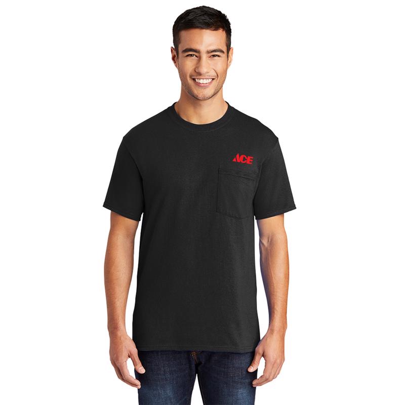 THE ARTCRAFT GROUP INC, Artcraft XL  Unisex Short Sleeve Black Pocket T-Shirt