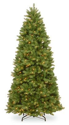 National Tree Co-Import, Artificial Pre-Lit Christmas Tree, Newberry Spruce, 750 Clear Lights, 7.5-Ft.