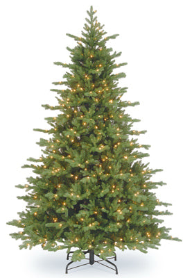 National Tree Co-Import, Artificial Pre-Lit Christmas Tree, Vienna Fir, 1000 Clear Lights, 9-Ft.