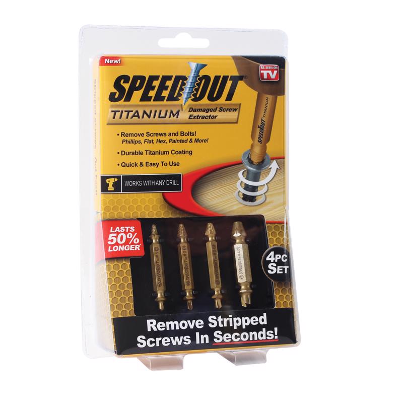 ONTEL PRODUCTS CORP, As Seen on TV Speed Out Screw Extractor Tool 1 pk