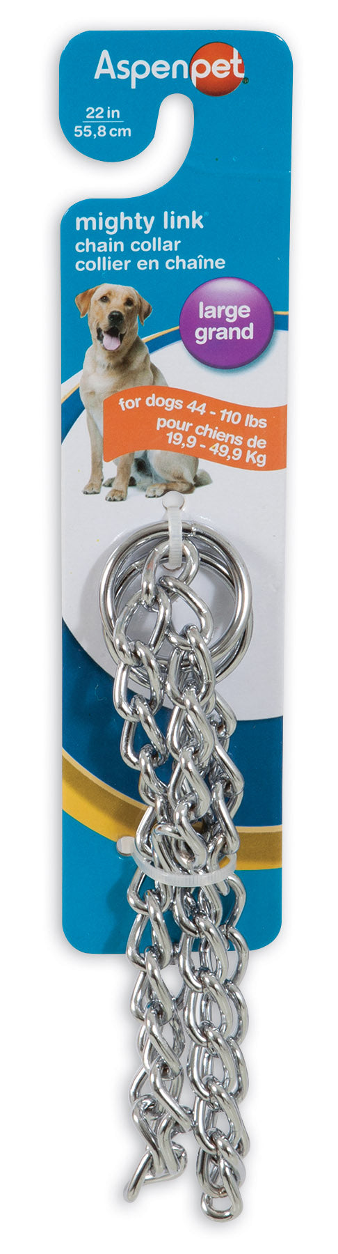 Petmate, Aspen Pet 82322 22" Heavy Weight Might Link Chain Collar
