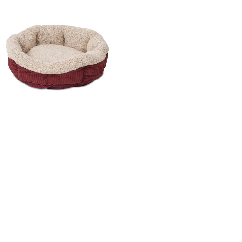DOSKOCIL MANUFACTURING CO INC, Aspen Pet Barn Red/Cream Faux Lambs Wool Pet Bed 7.00 in. H X 19.5 in. L