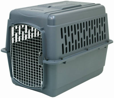 DOSKOCIL MANUFACTURING CO INC, Aspen Pet Pet Porter Extra Large Plastic Pet Kennel Gray 30 in. H X 27 in. W X 40 in. D